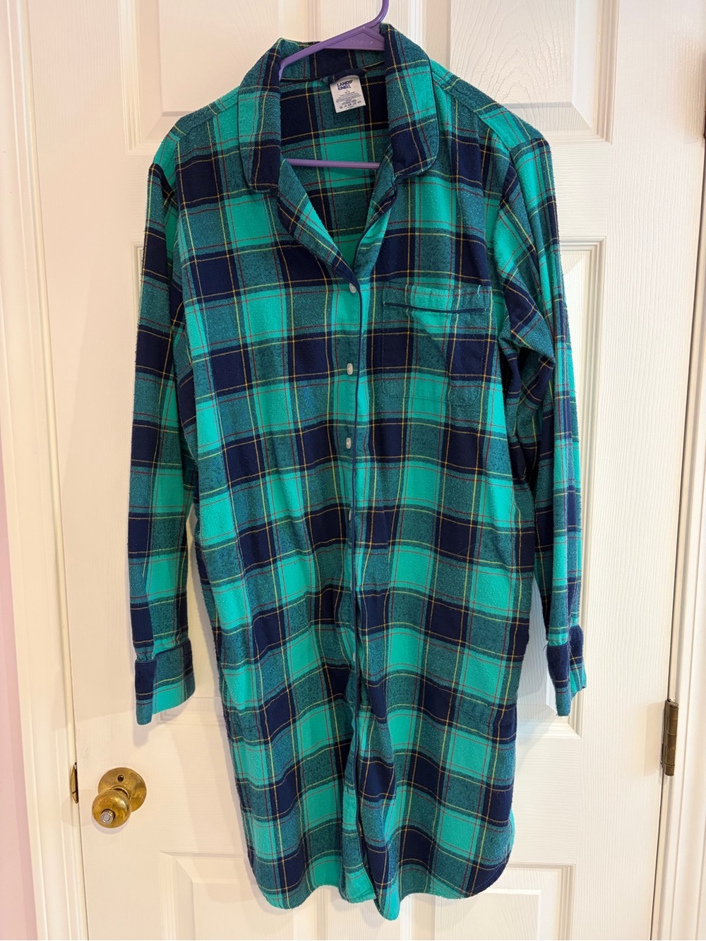 Lands‘ End Women’s Flannel Nightshirt